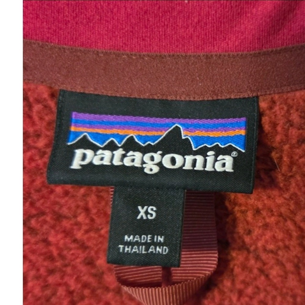 Patagonia Better Sweater Full Zip Jacket Womens XS Red Marl Fleece - Picture 2 of 4